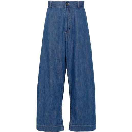 Studio Nicholson jeans a gamba ampia - blu
