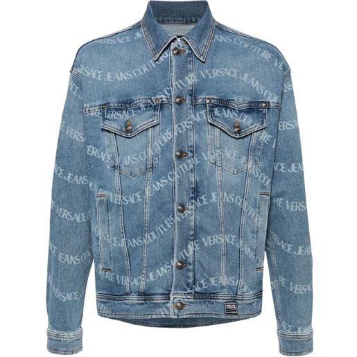 Versace Jeans Couture giacca denim logowave - blu