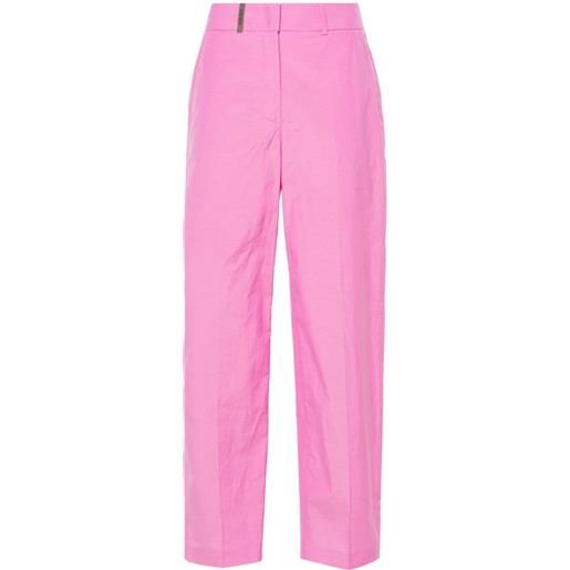 Peserico pantaloni dritti - rosa