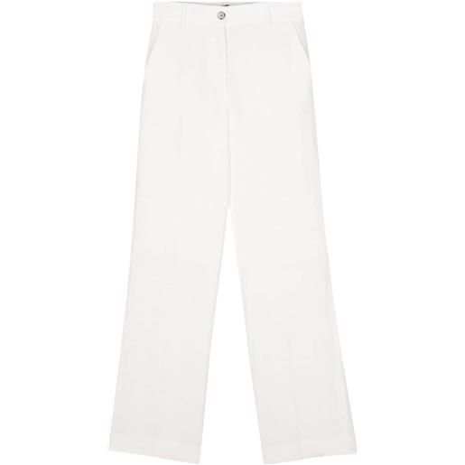 Paul Smith pantaloni dritti con pieghe - bianco