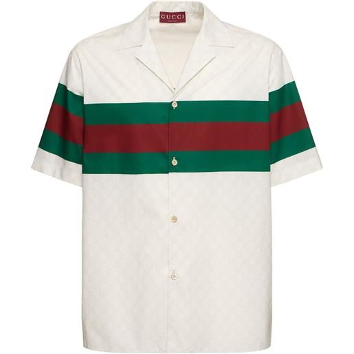 Gucci 1921 web cotton shirt