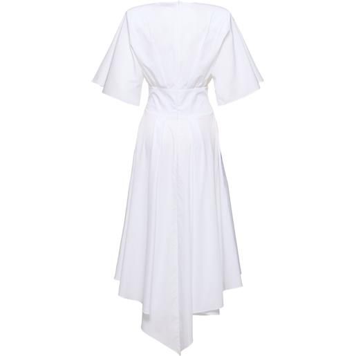 ALEXANDRE VAUTHIER vestito midi in popeline di cotone