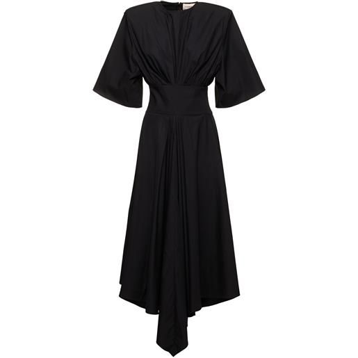 ALEXANDRE VAUTHIER vestito midi in popeline di cotone