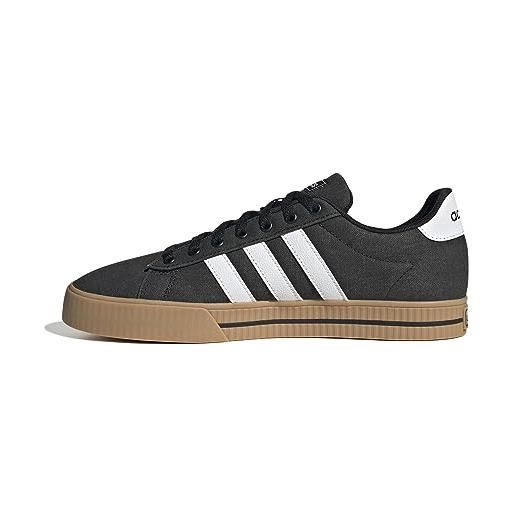 adidas daily 3.0 shoes, scarpe uomo, core black ftwr white core black, 44 2/3 eu