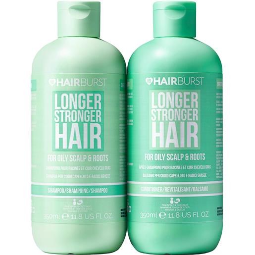 hairburst shampoo & conditioner for oily scalp and roots 2 x 350ml cofanetti per capelli, cofanetti per capelli, shampoo purificante, balsamo purificante capelli