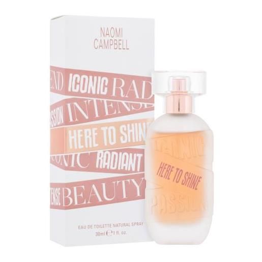 Naomi Campbell here to shine 30 ml eau de toilette per donna