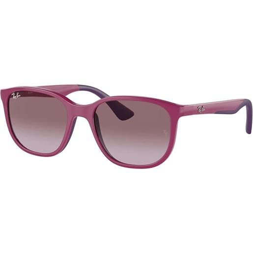 Ray-Ban Junior rj9078s 71498h squadrati - occhiali da sole unisex fucsia viola rosa