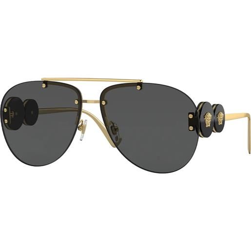 Versace ve2250 100287 aviator - occhiali da sole donna oro