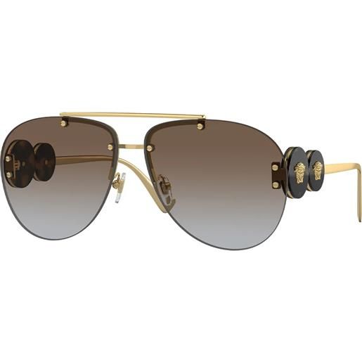Versace ve2250 148889 aviator - occhiali da sole donna oro