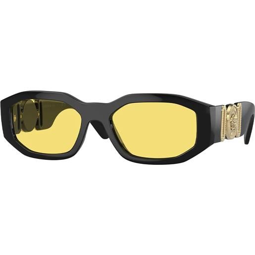 Versace ve4361 gb1/85 geometrici - occhiali da sole uomo nero