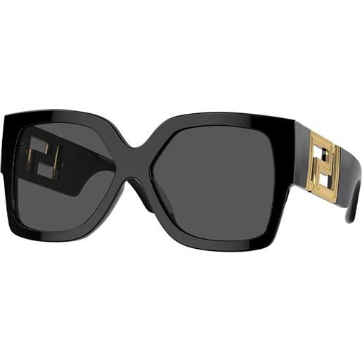 Versace ve4402 gb1/87 squadrati - occhiali da sole donna nero