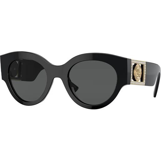 Versace ve4438b gb1/87 rotondi - occhiali da sole donna nero