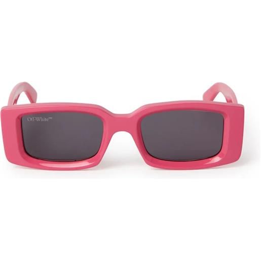 Off White arthur rettangolari - occhiali da sole unisex rosa