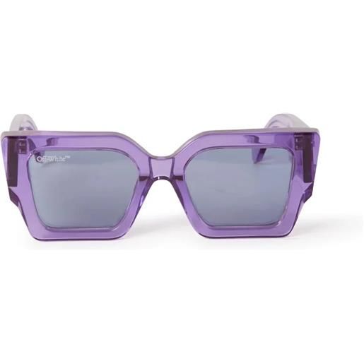 Off White catalina squadrati - occhiali da sole unisex viola trasparente