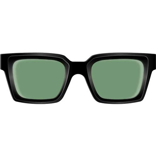 Off White clip on squadrati - occhiali da sole unisex nero
