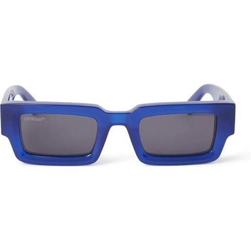 Off White lecce rettangolari - occhiali da sole unisex blu