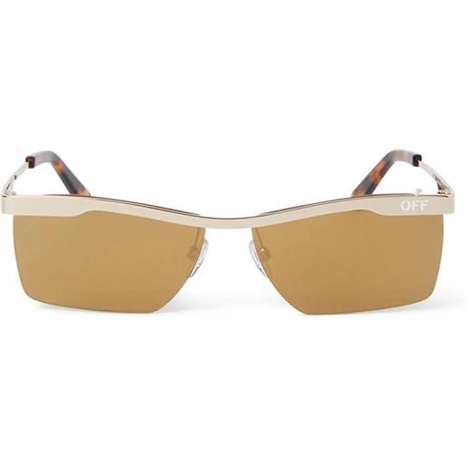 Off White rimini rettangolari - occhiali da sole unisex oro