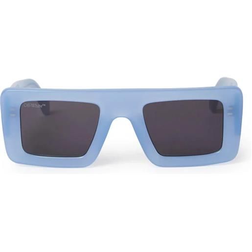 Off White seattle oeri069 4007 light blue rettangolari - occhiali da sole unisex azzurro