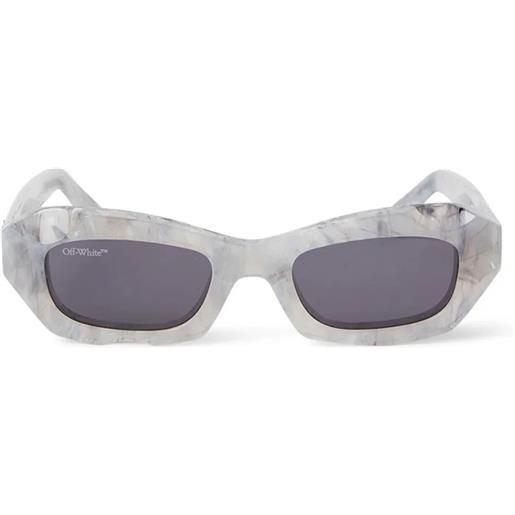 Off White venezia oeri092 0807 marble cat-eye - occhiali da sole unisex grigio multicolor