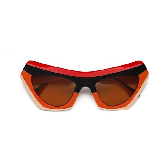 Marni devils pool p1n geometrici - occhiali da sole unisex multicolor