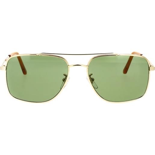 Retrosuperfuture volo mineral green navigator - occhiali da sole unisex oro