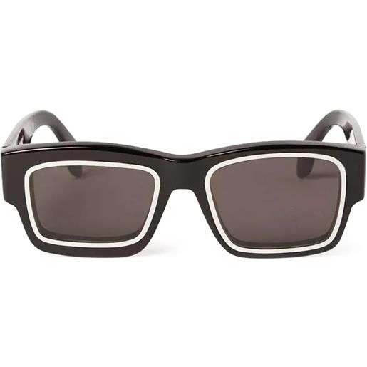 Palm Angels raymond peri030 1007 black rettangolari - occhiali da sole unisex nero