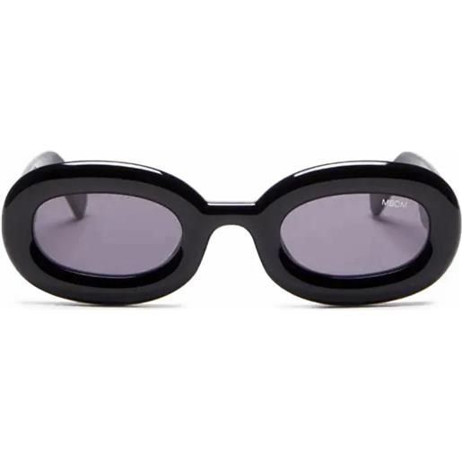 Marcelo Burlon maula ceri01a 1007 black ovali - occhiali da sole unisex nero