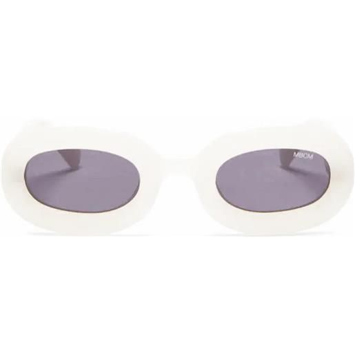 Marcelo Burlon maula ceri01a 1707 dusty white ovali - occhiali da sole unisex bianco