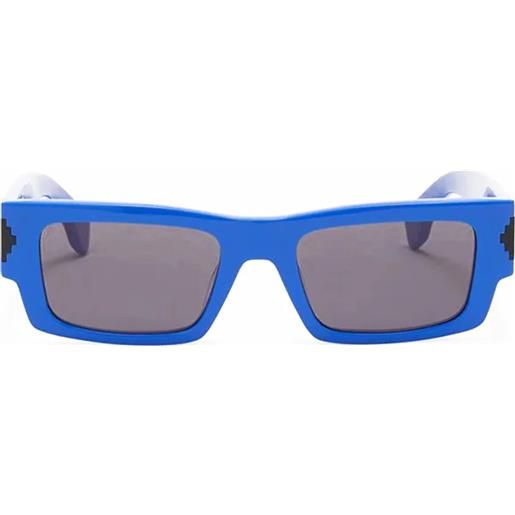 Marcelo Burlon alerce ceri001 4545 blue rettangolari - occhiali da sole unisex blu