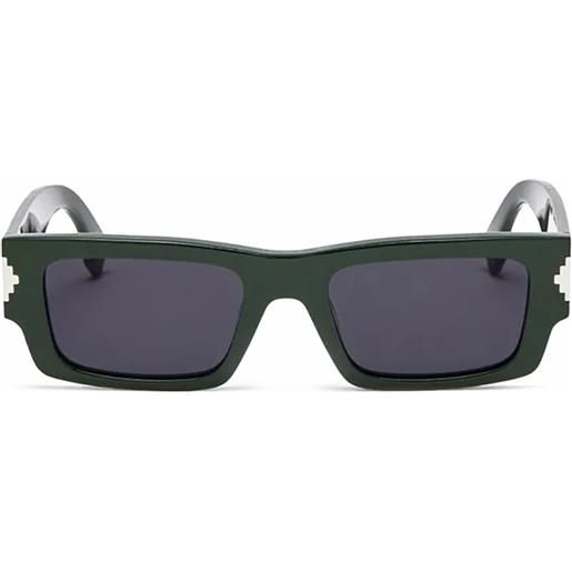 Marcelo Burlon alerce ceri001 5707 green rettangolari - occhiali da sole unisex verde