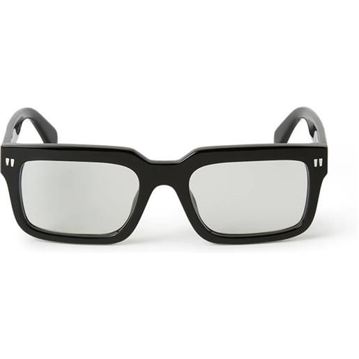Off White clip on oeri130 1007 black - occhiali da sole unisex neri