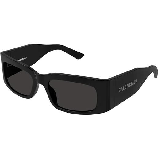 Balenciaga bb0328s 001 black grey - occhiali da sole unisex neri