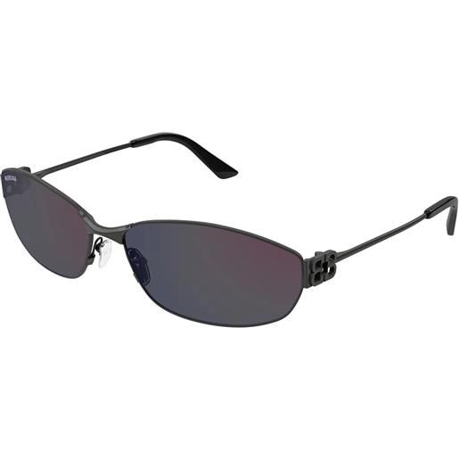 Balenciaga bb0336s 002 ruthenium - occhiali da sole unisex grigio