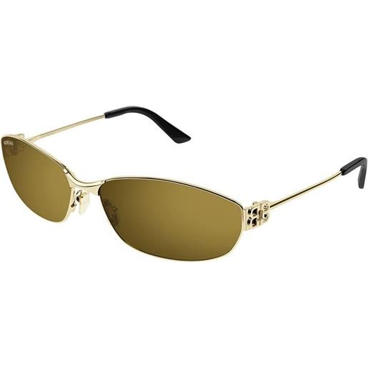 Balenciaga bb0336s 003 gold bronze - occhiali da sole unisex oro