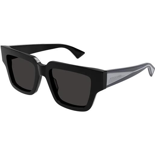 Bottega Veneta bv1276s 001 black grey - occhiali da sole donna neri