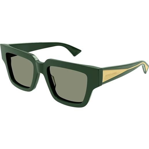 Bottega Veneta bv1276s 003 green crystal green - occhiali da sole donna verdi