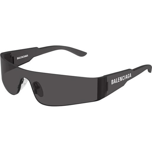 Balenciaga bb0041s 001 grey rettangolari - occhiali da sole unisex