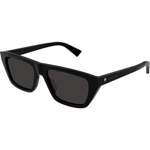 Bottega Veneta bv1291s 001 black grey - occhiali da sole donna neri