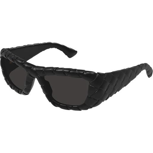 Bottega Veneta bv1303s 001 black grey - occhiali da sole donna neri