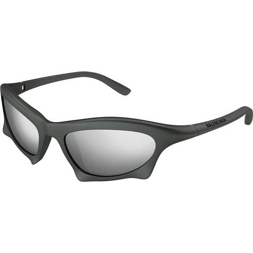 Balenciaga bb0229s 002 geometrici - occhiali da sole uomo grigio