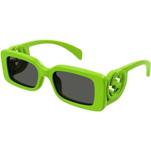 Gucci gg1325s 009 green grey - occhiali da sole donna verdi