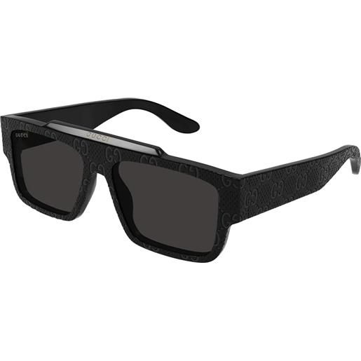 Gucci gg1460s 006 black grey - occhiali da sole uomo neri