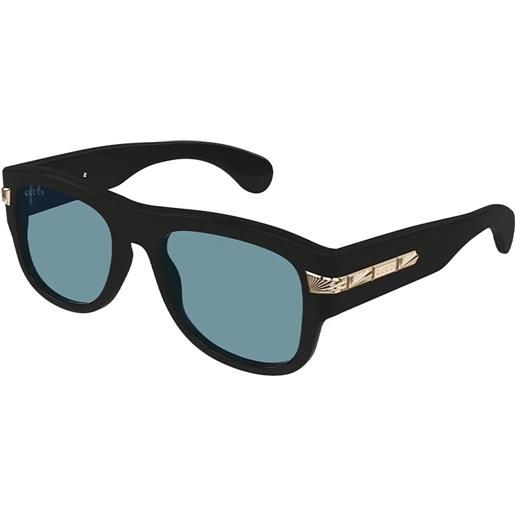 Gucci gg1517s 002 black blue - occhiali da sole uomo neri