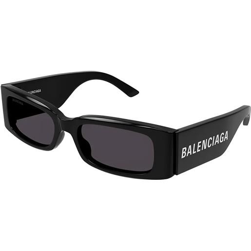 Balenciaga bb0260s 001 rettangolari - occhiali da sole donna nero