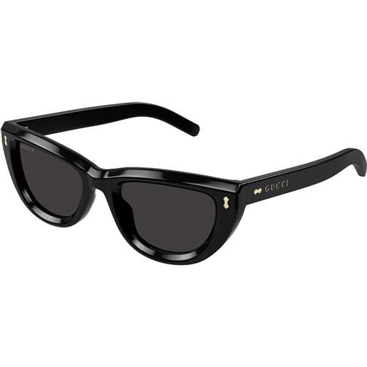 Gucci gg1521s 001 black grey - occhiali da sole donna neri