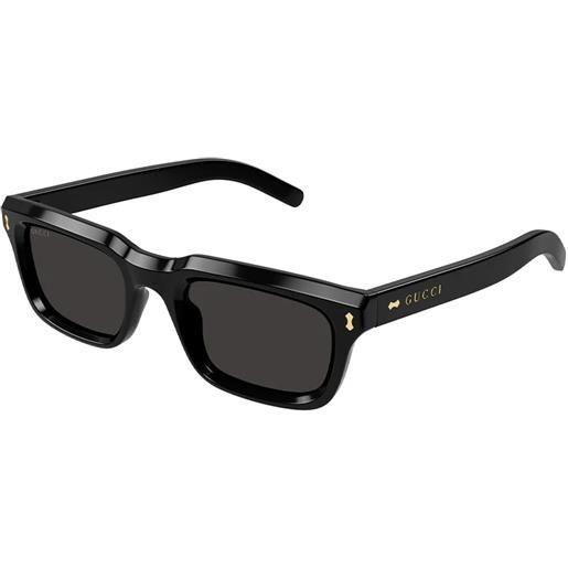 Gucci gg1524s 001 black grey - occhiali da sole uomo neri