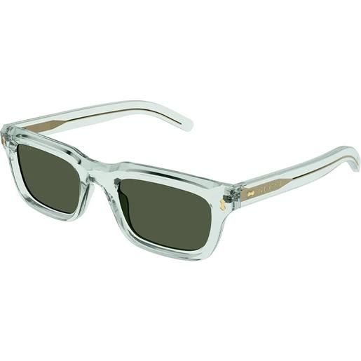 Gucci gg1524s 004 green - occhiali da sole uomo verdi