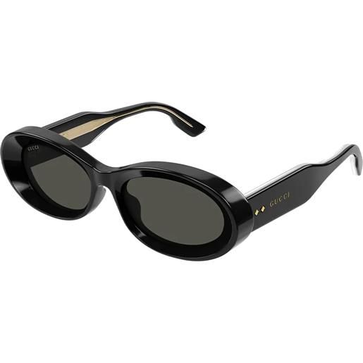 Gucci gg1527s 001 black grey - occhiali da sole donna neri