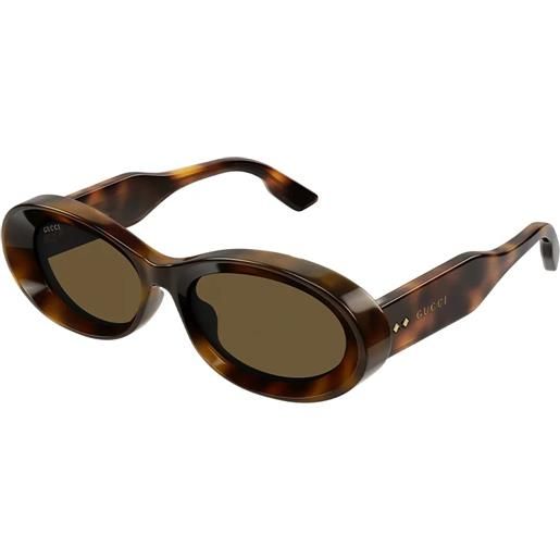 Gucci gg1527s 002 havana brown - occhiali da sole donna havana