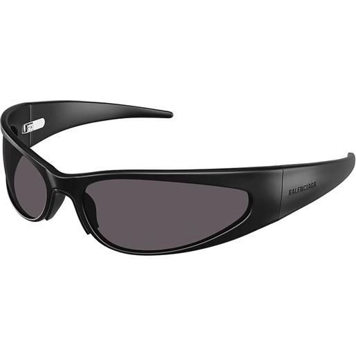 Balenciaga bb0290s 001 ovali - occhiali da sole nero